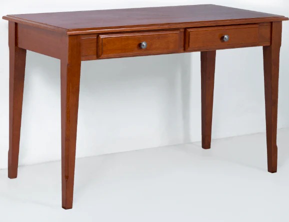 Secrets Rectangular Wood Desk w/2 Drawers