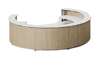 Informa Plywood U-Shape Reception Desk