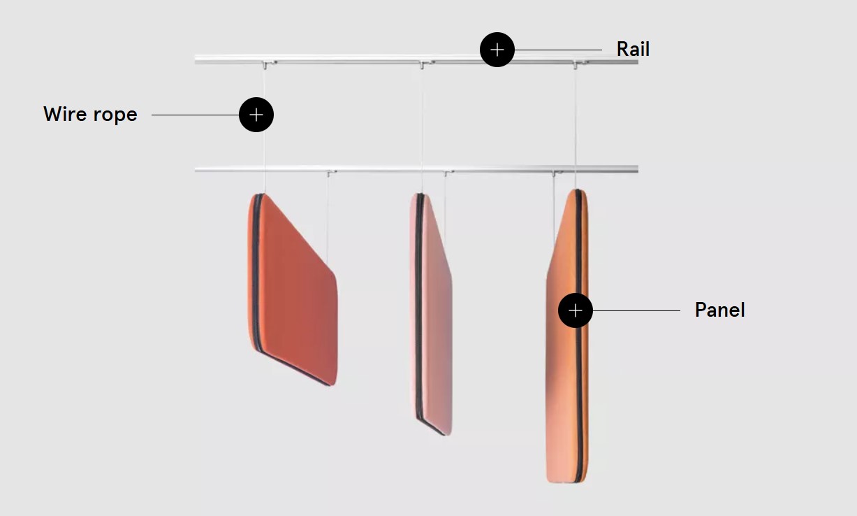 Sonic Vertical 19.7" Ceiling Screen