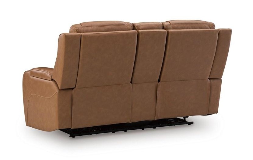 Knightington Power Leather/PVC Power Reclining Living Set w/Audio Seating