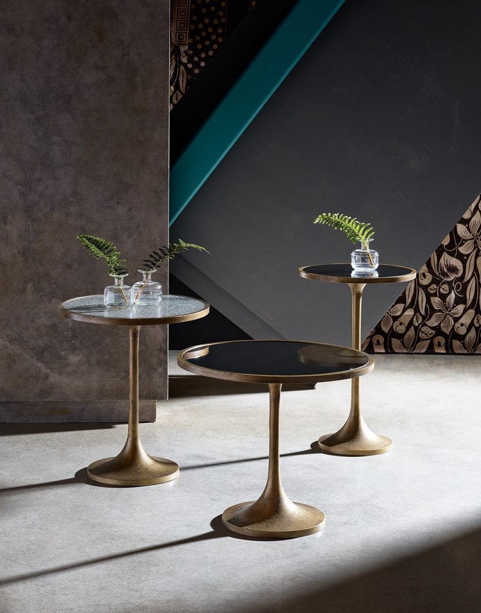 Nouveau Granite/Metal Bunching Tables