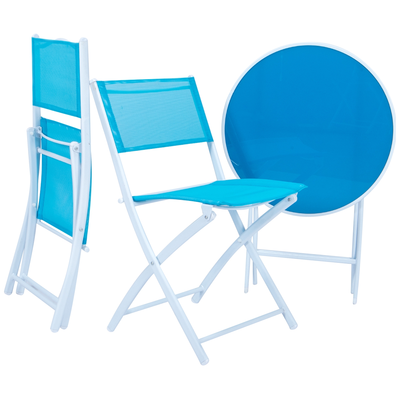Sling Outdoor Bistro Folding Table Chairs Set