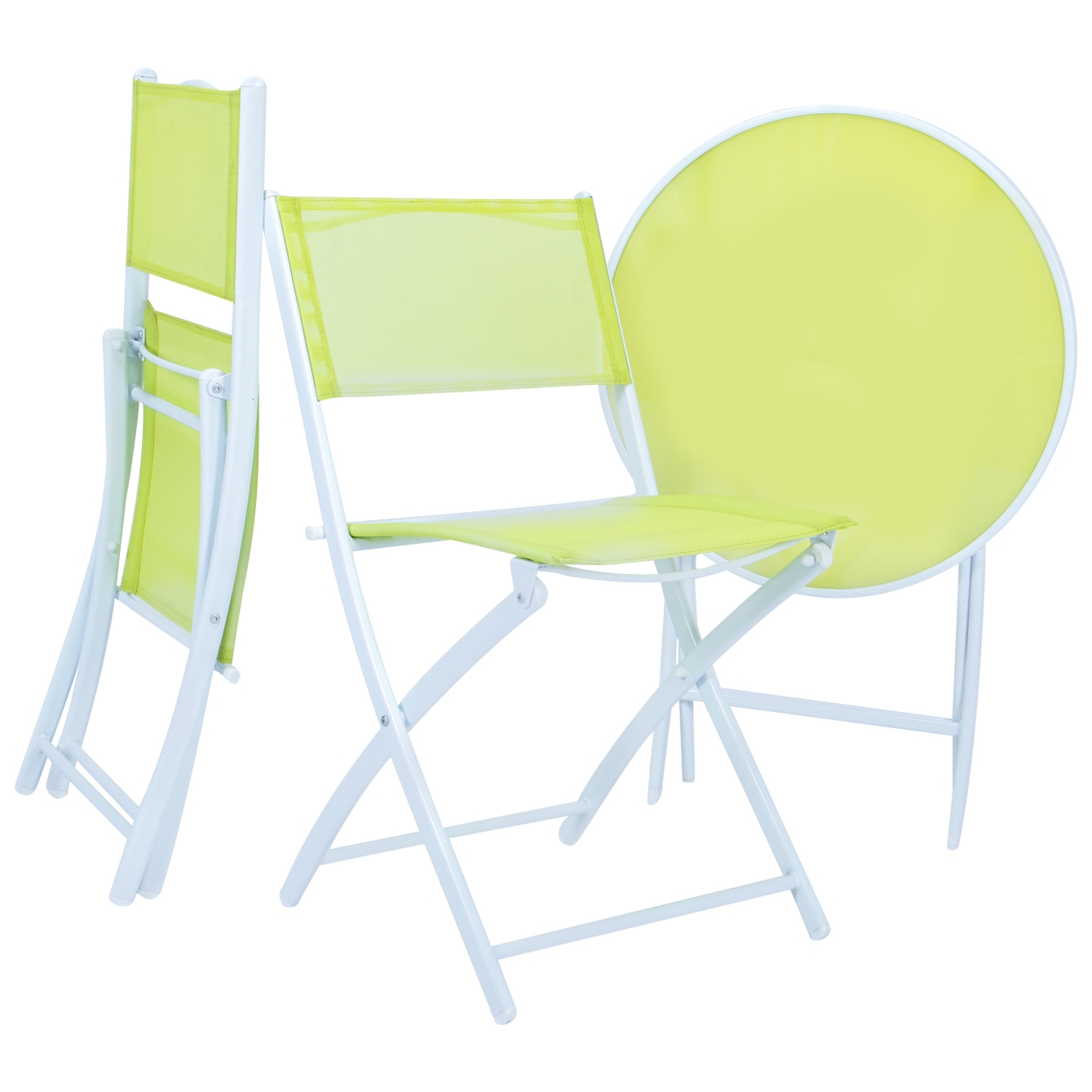 Sling Outdoor Bistro Folding Table Chairs Set