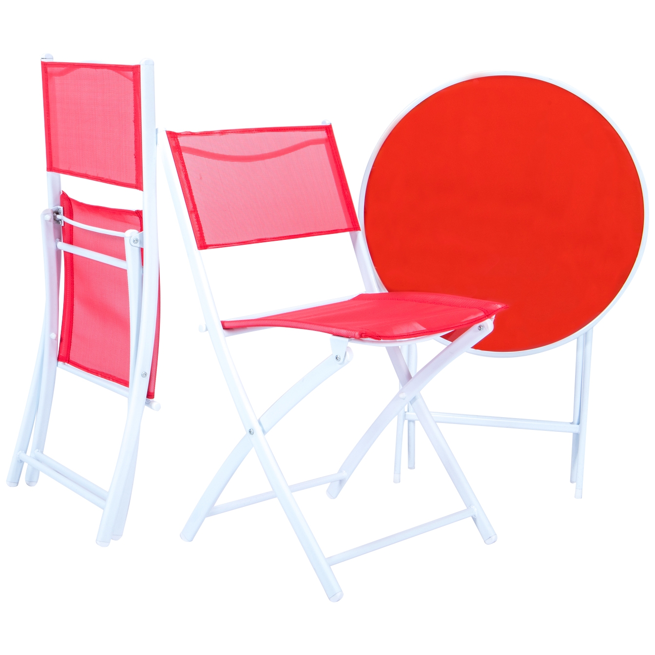 Sling Outdoor Bistro Folding Table Chairs Set