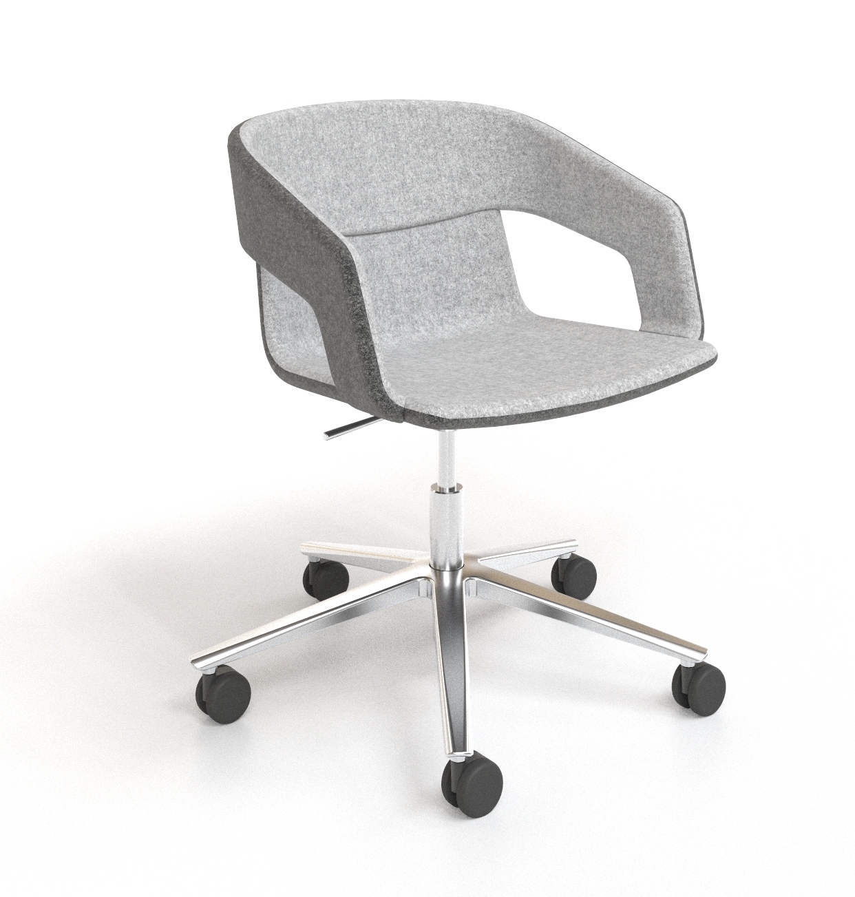 TWIST&SIT Armchair, 5-star Base with Castors