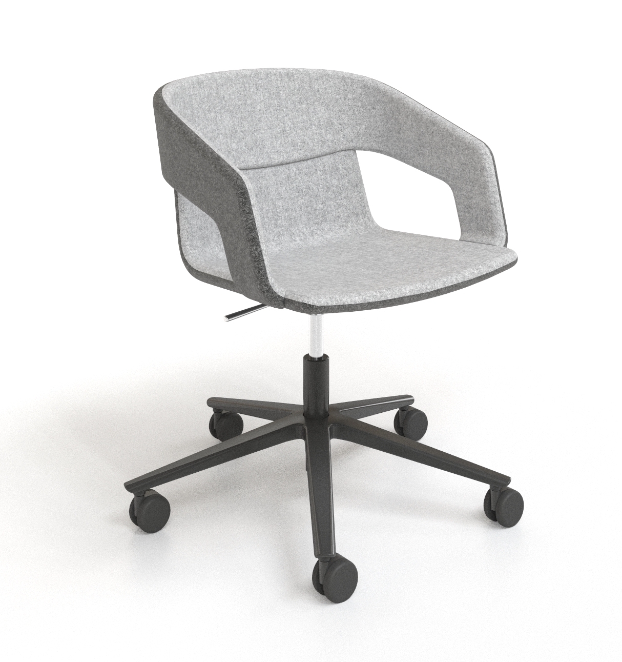 TWIST&SIT Armchair, 5-star Base with Castors