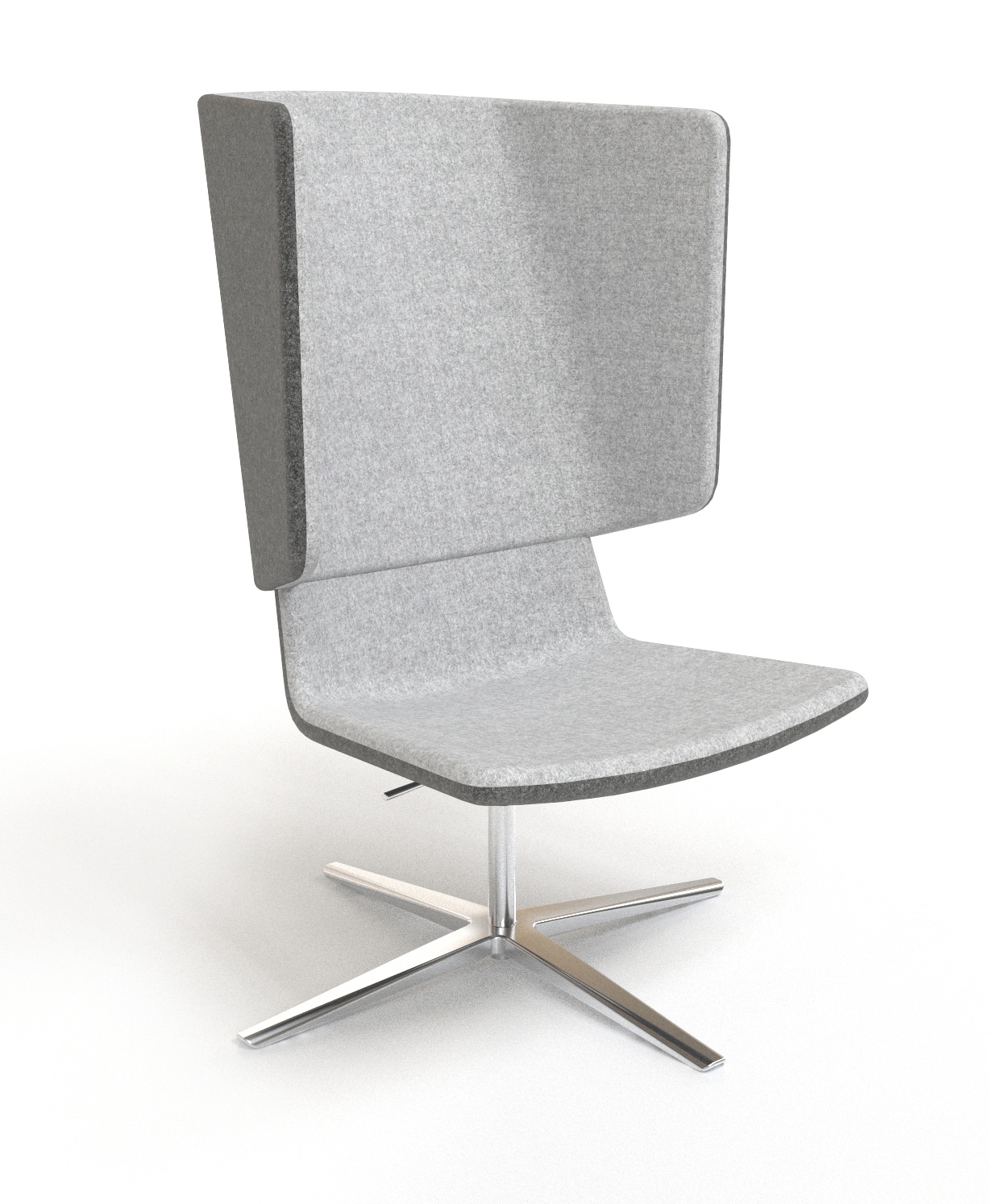 TWIST&SIT High Back Lounge Chair, 4-star Base
