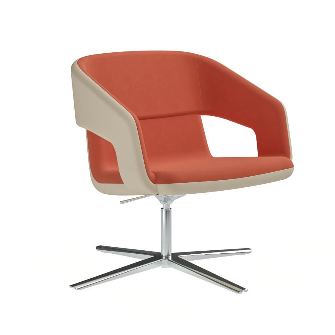 TWIST&SIT Swivel Armchair, Metal 4-star Base