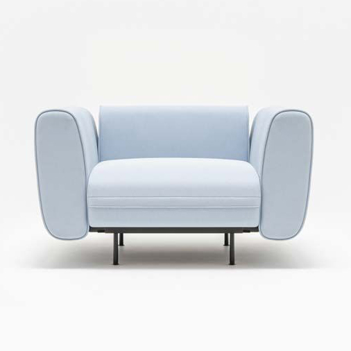 Lotus Armchair w/Wide Armrest