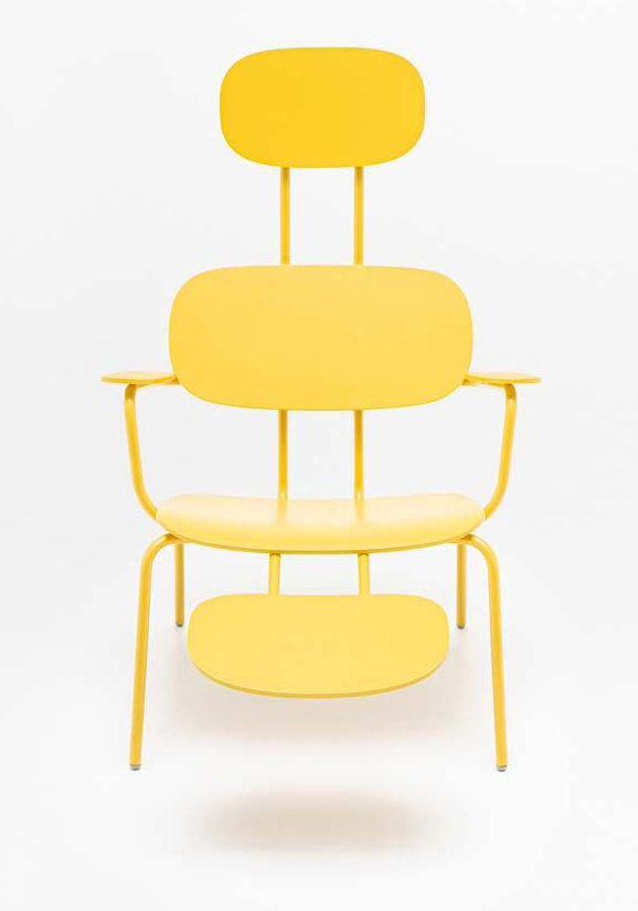 New School Lounge Plywood Armchair w/Headrest