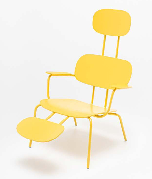 New School Lounge Plywood Armchair w/Headrest