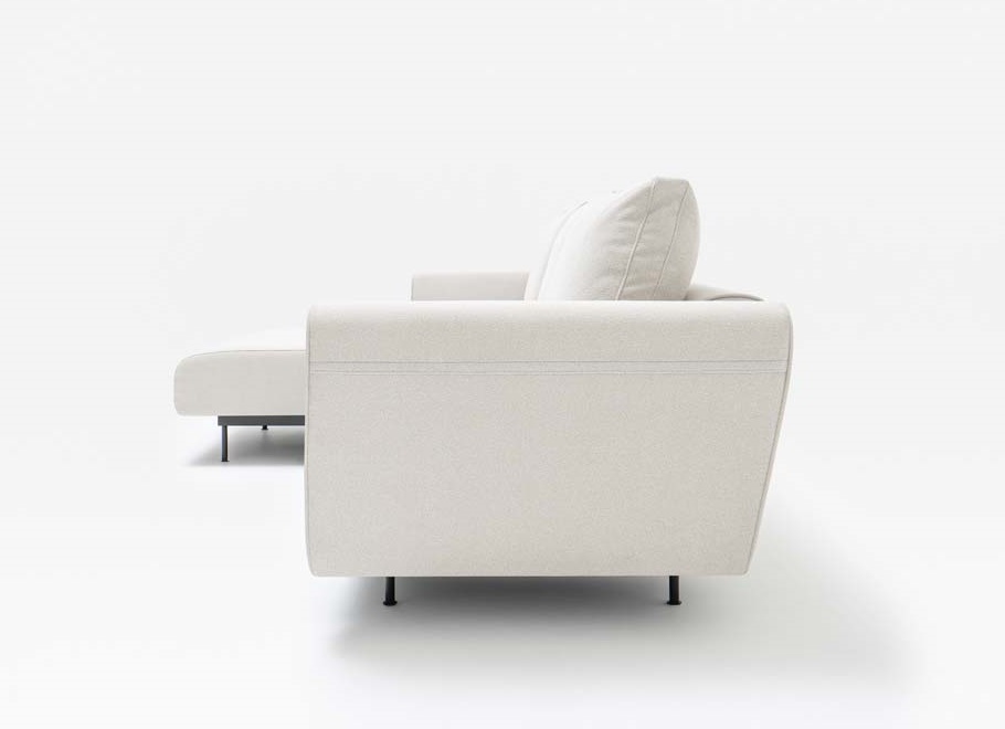 Lotus 126" Office Lounge Sofa w/Left Chaise Facing