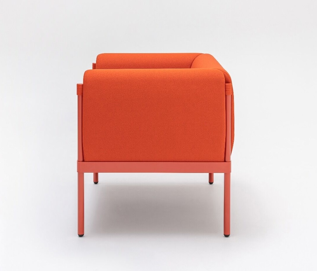 Stilt Fabric Office Armchair w/Metal Legs