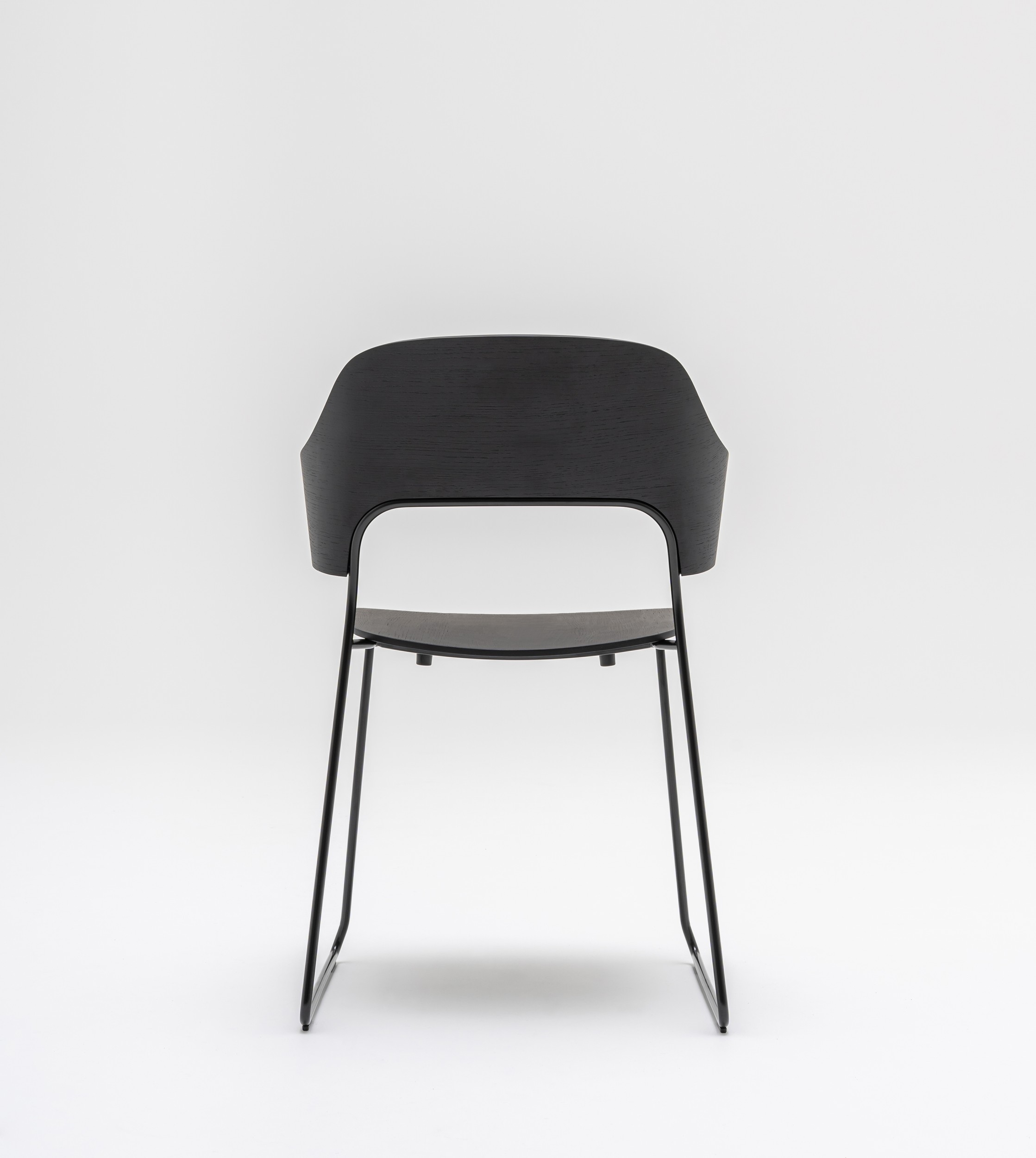 Afi Plywood/Metal Stackable Office Visitor Chair w/Wing Backrest