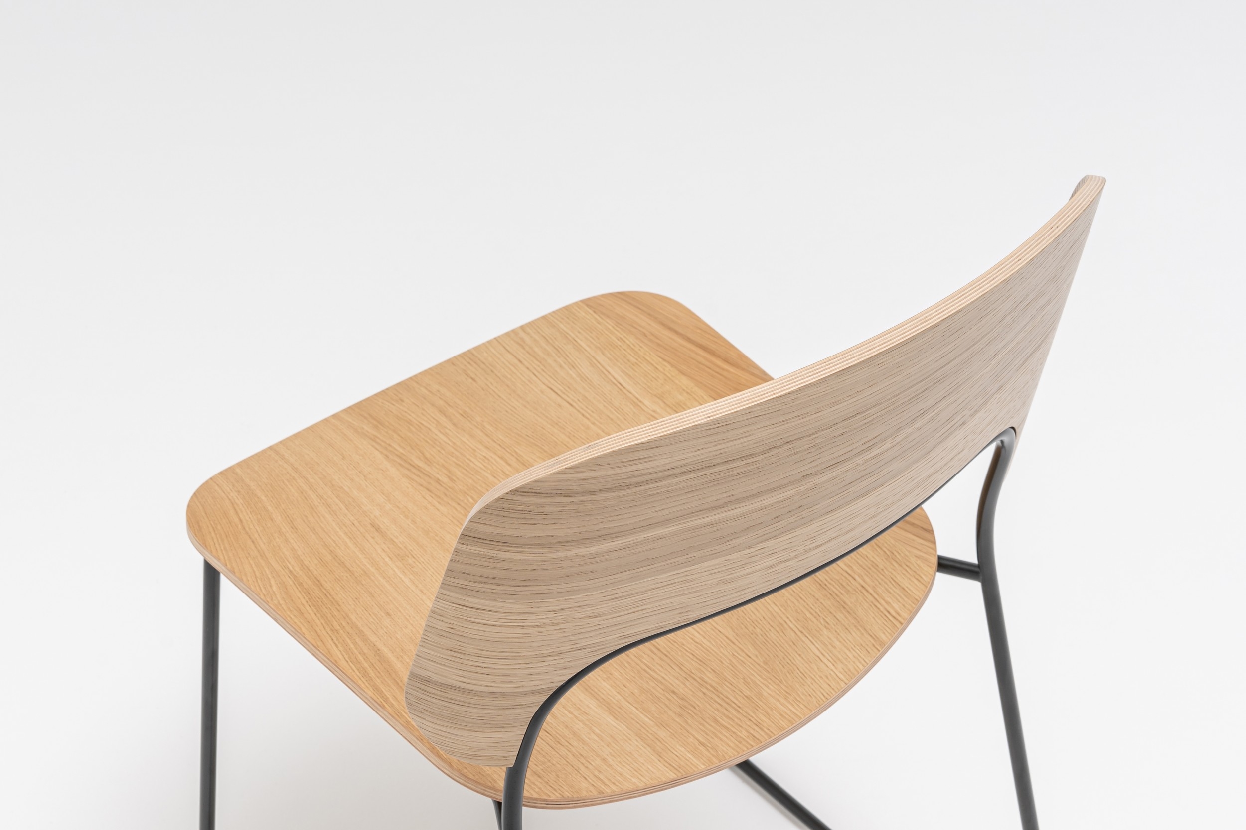 Afi Plywood/Metal Stackable Office Visitor Chair