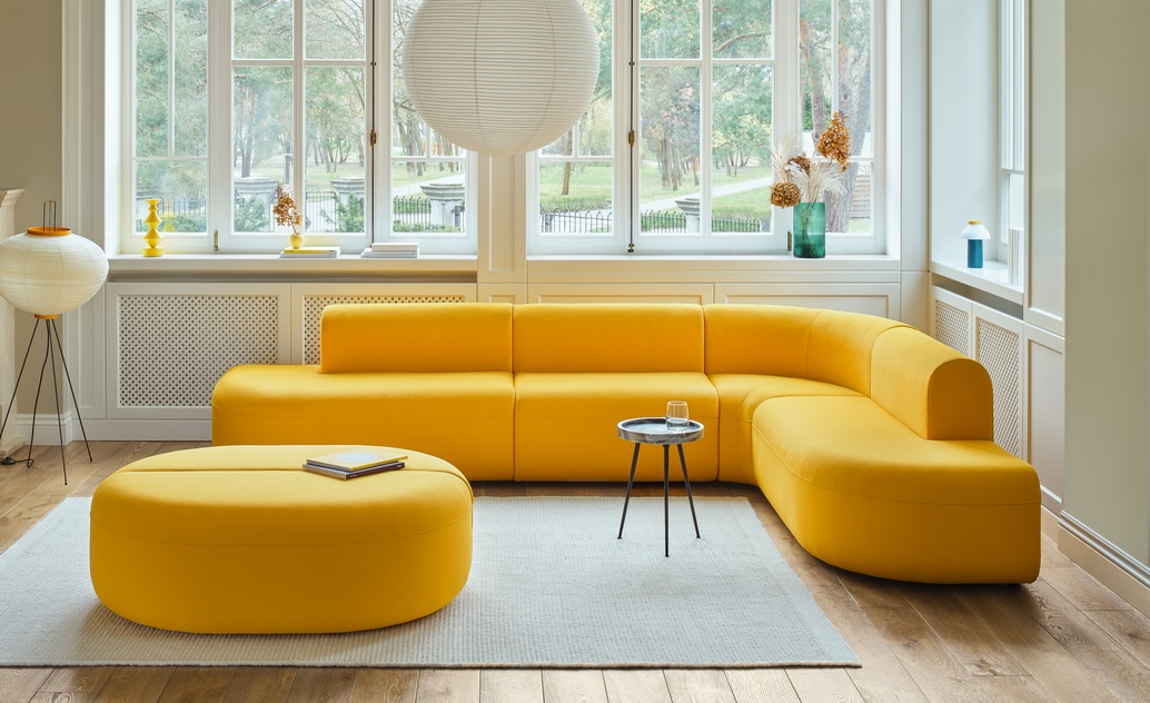 Artiko 126.3" x 90.9" Corner Office Lounge Sofa