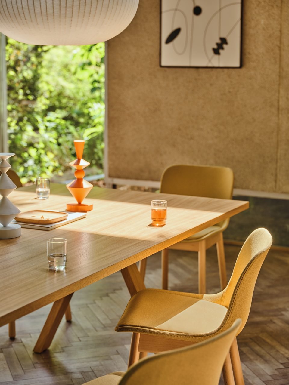 Viga Rectangular Meeting Table w/Veneer Top