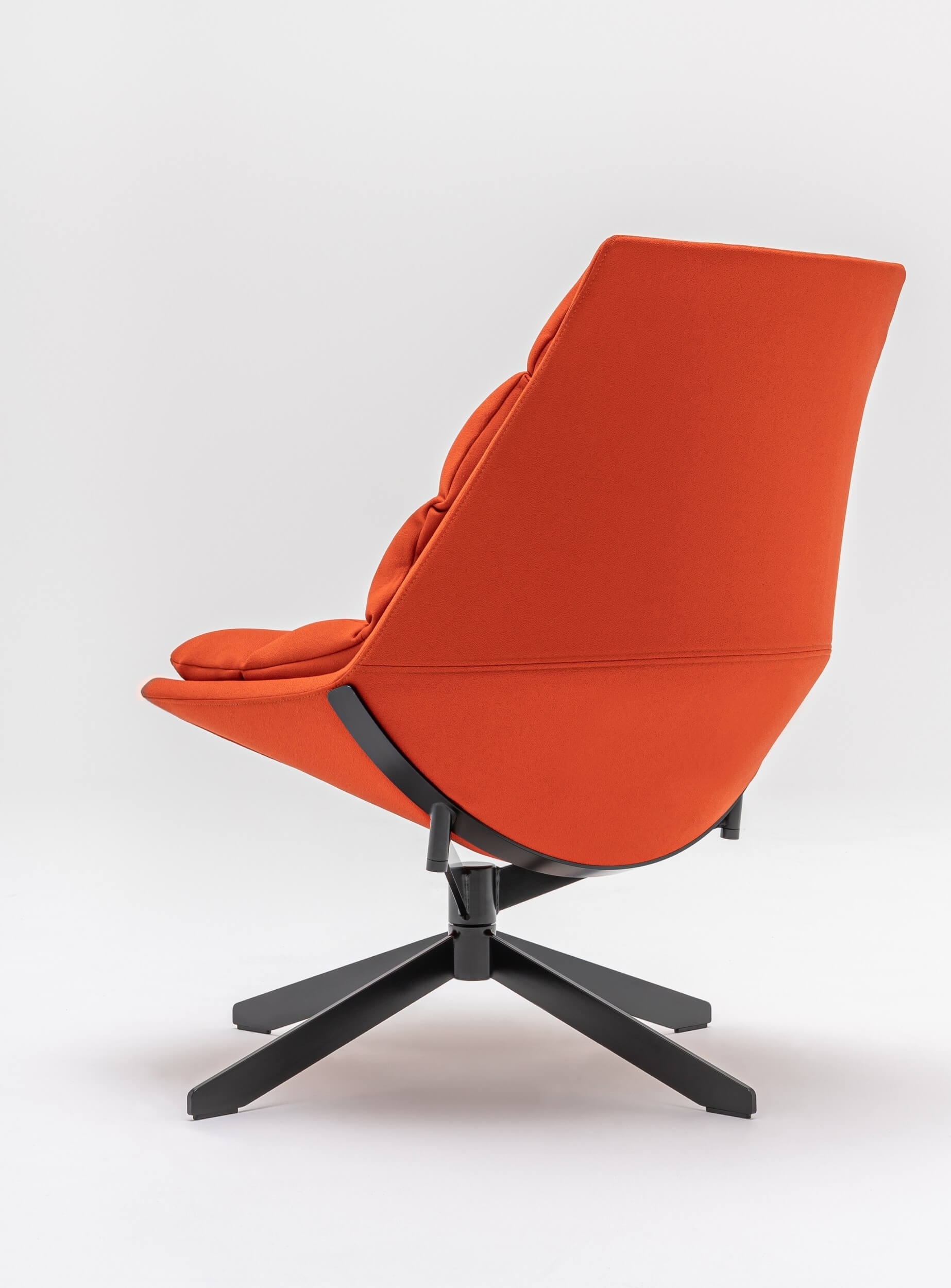 Fat Frank Fabric Office Lounge Chair w/Metal Base