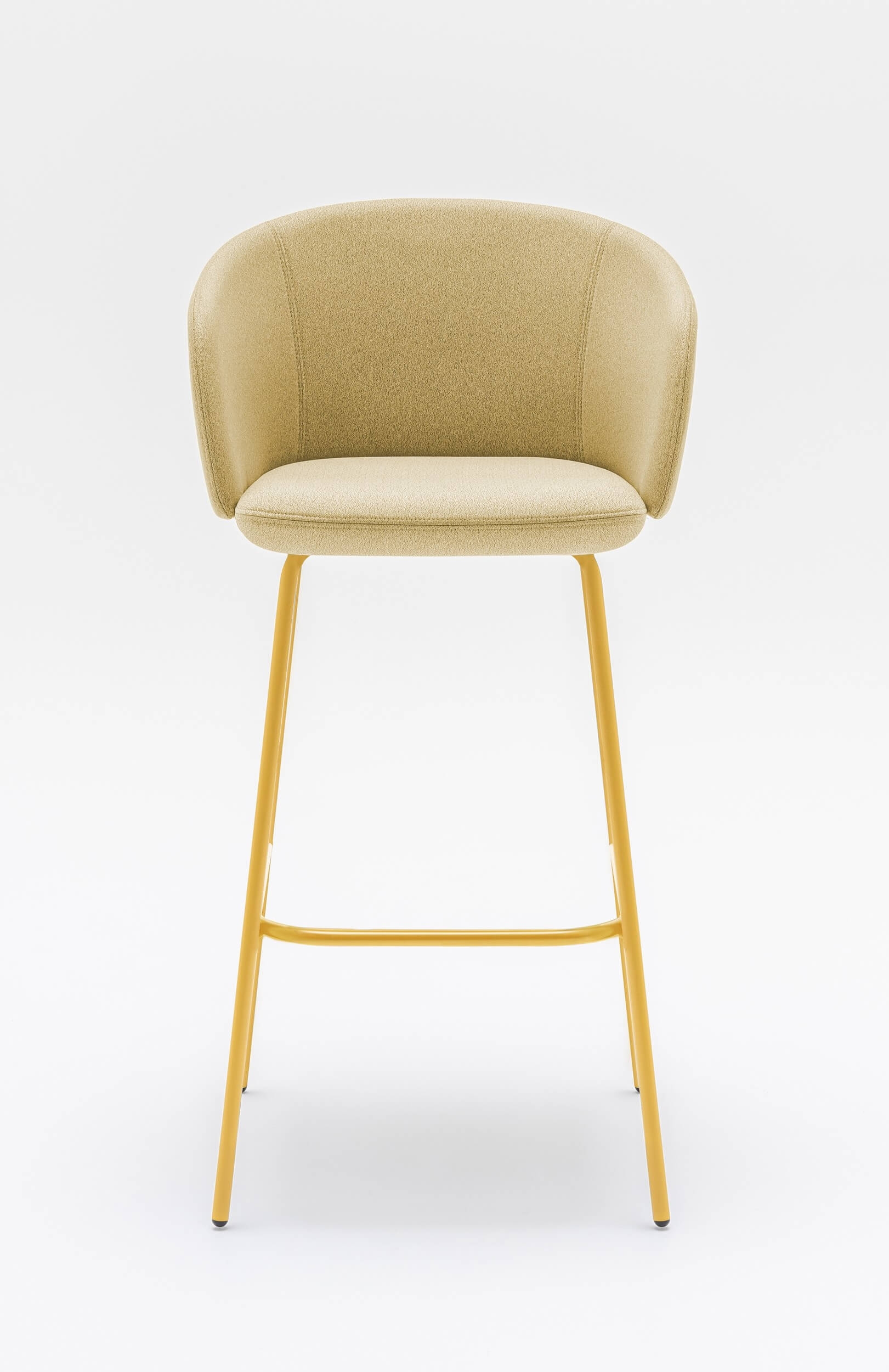 Grace Bar Stool w/4-leg Metal Base