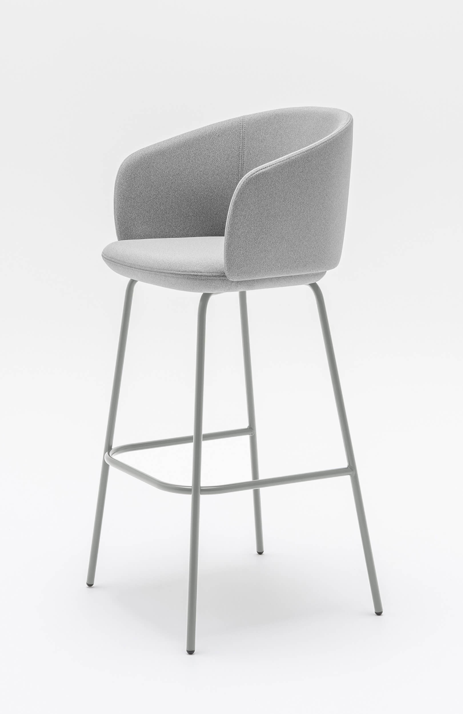 Grace Counter Stool w/4-leg Metal Base