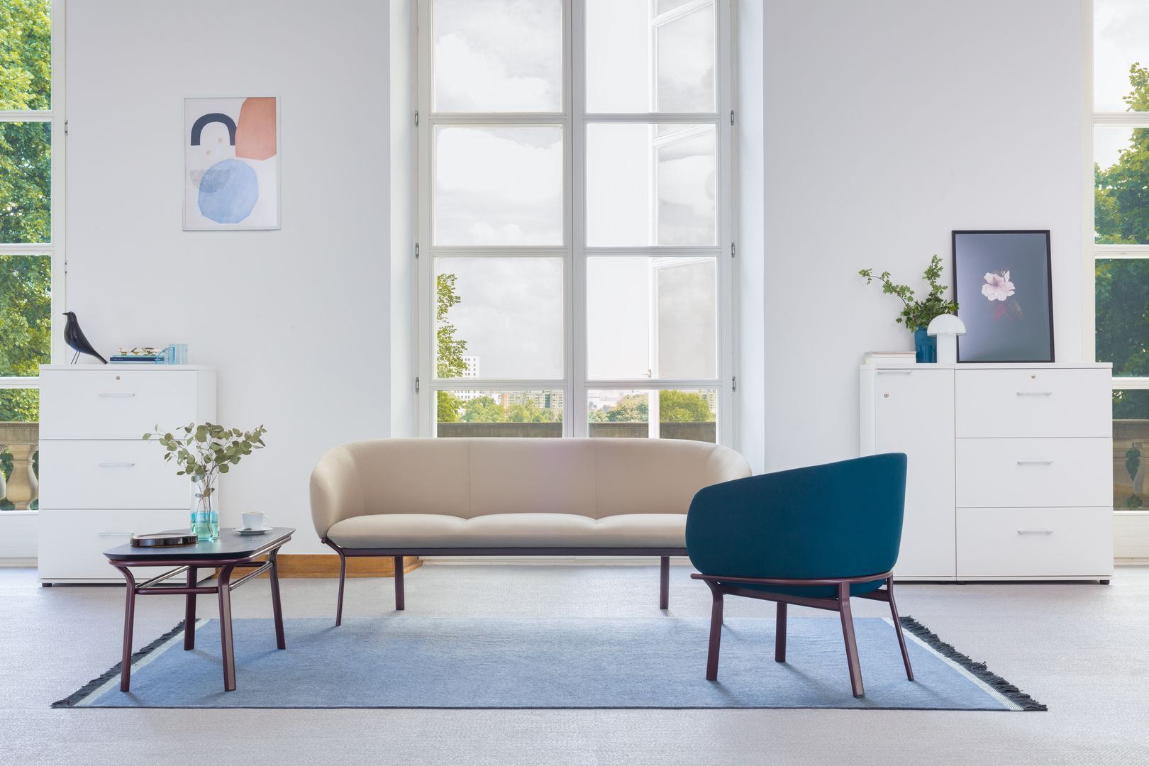 Grace 3-Seater Office Sofa