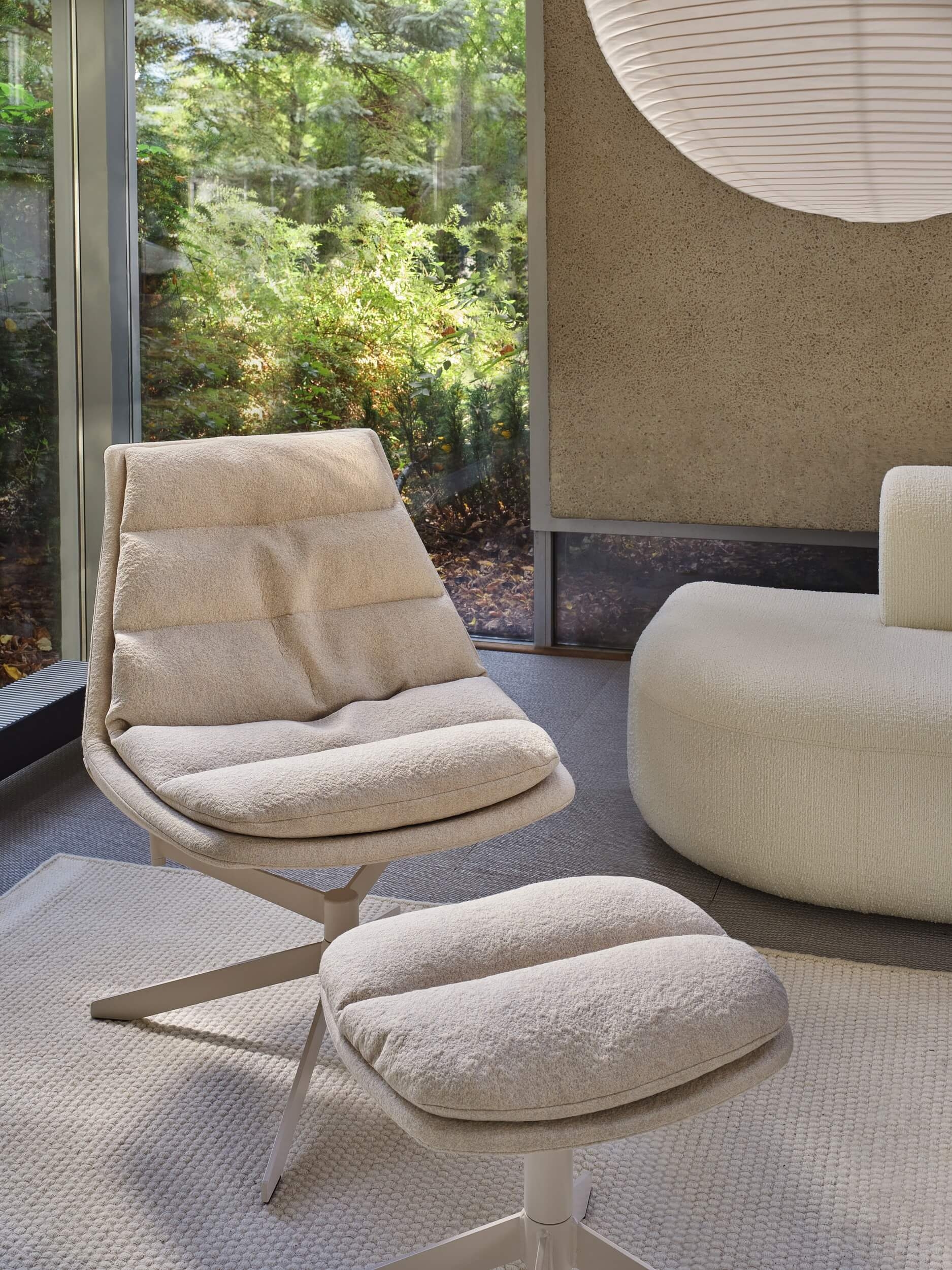 Fat Frank Fabric Office Lounge Chair w/Metal Base