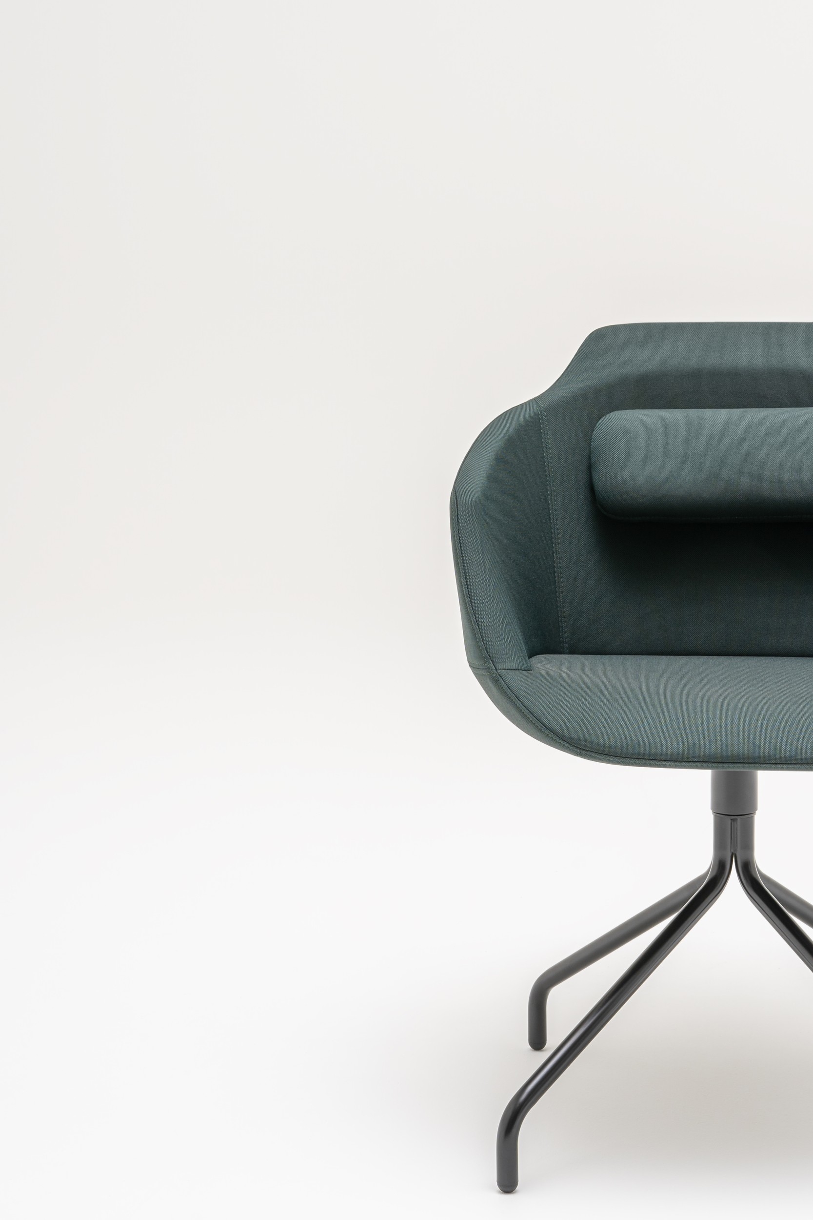 Ultra Fabric Swivel Conference Chair w/ 4-Star Metal Base