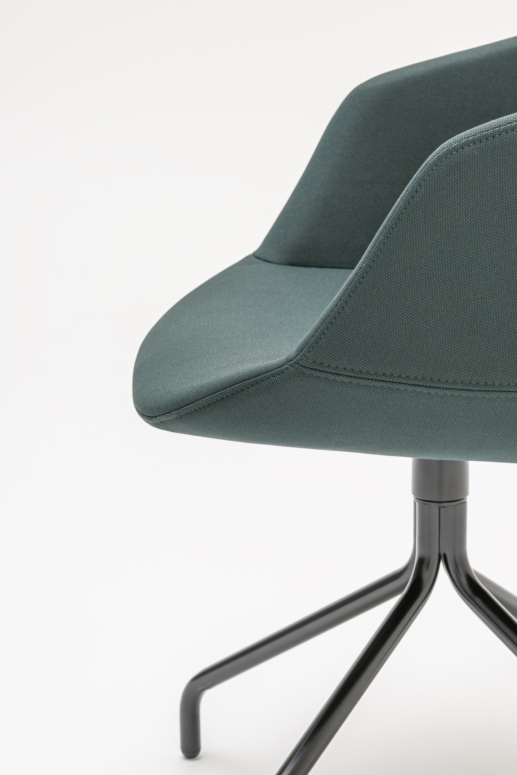 Ultra Fabric Swivel Conference Chair w/ 4-Star Metal Base