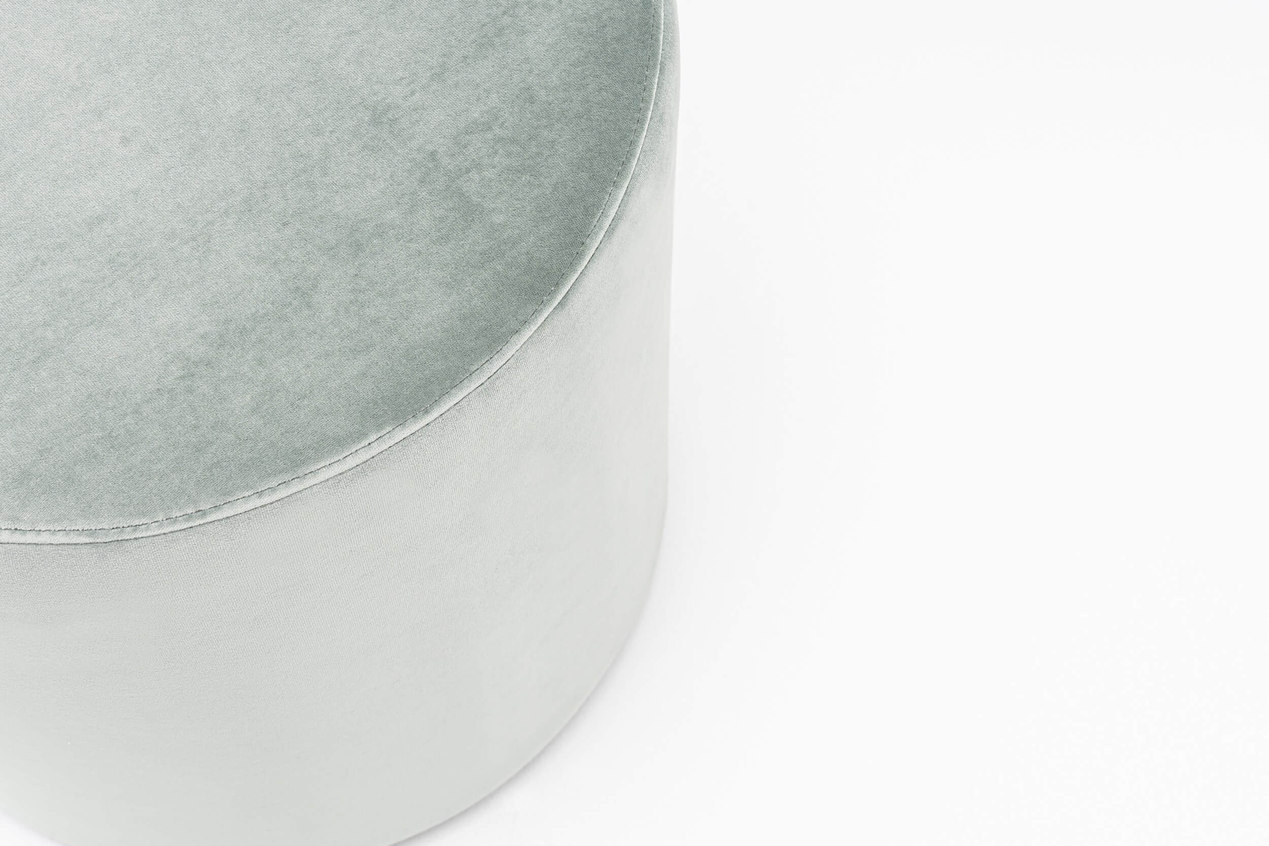 Mix Fabric Round Office Pouf