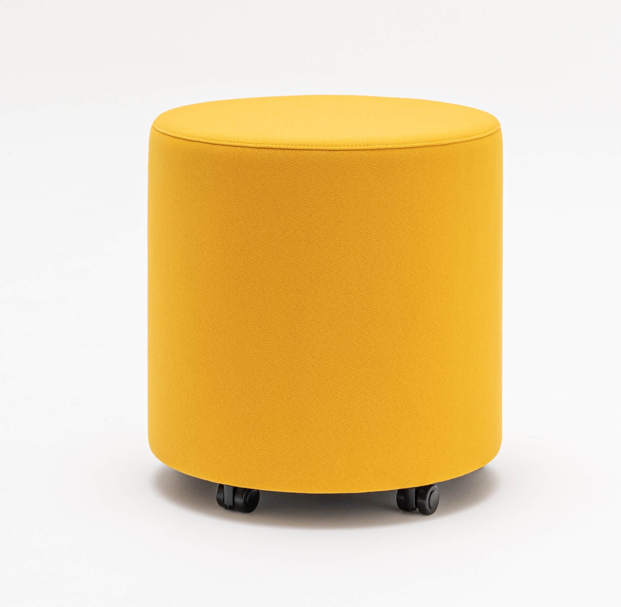 Mix Fabric Round Office Pouf