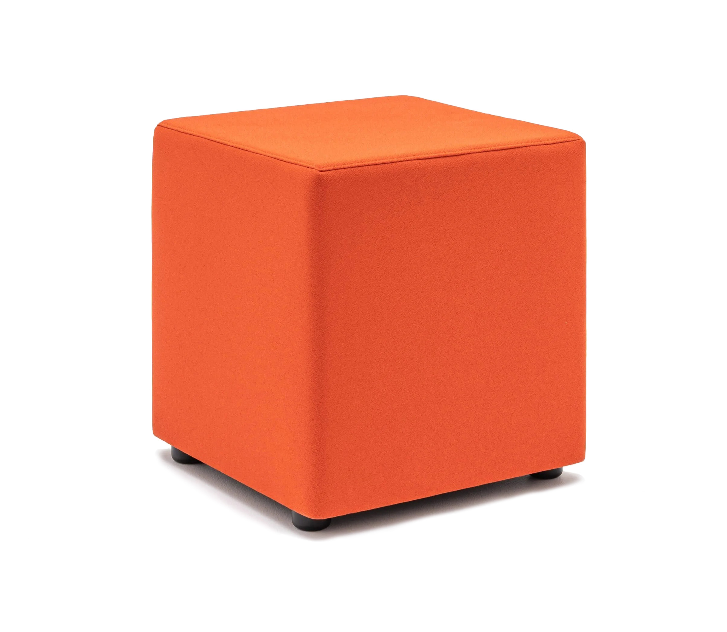 Mix Fabric Square Office Pouf