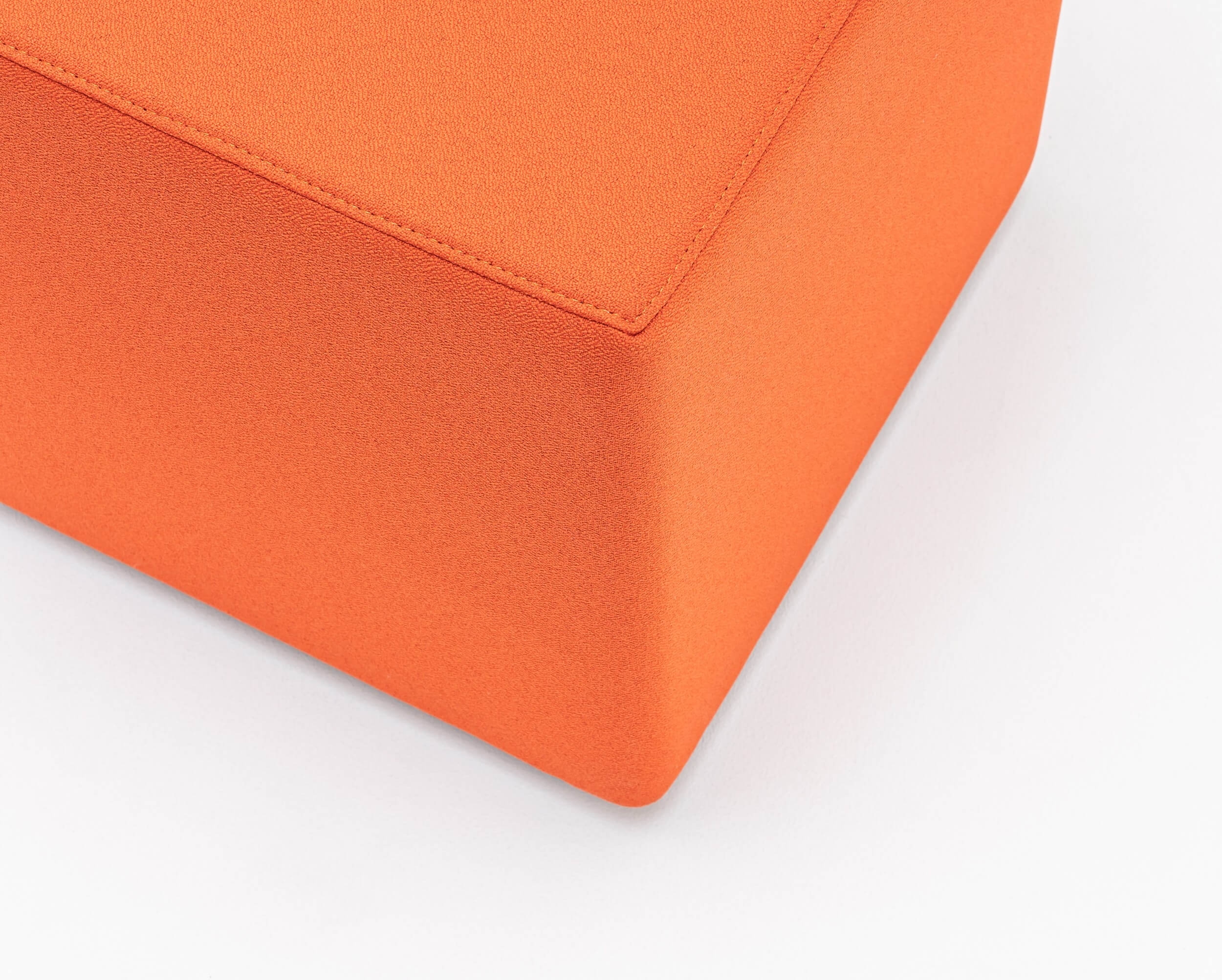 Mix Fabric Square Office Pouf