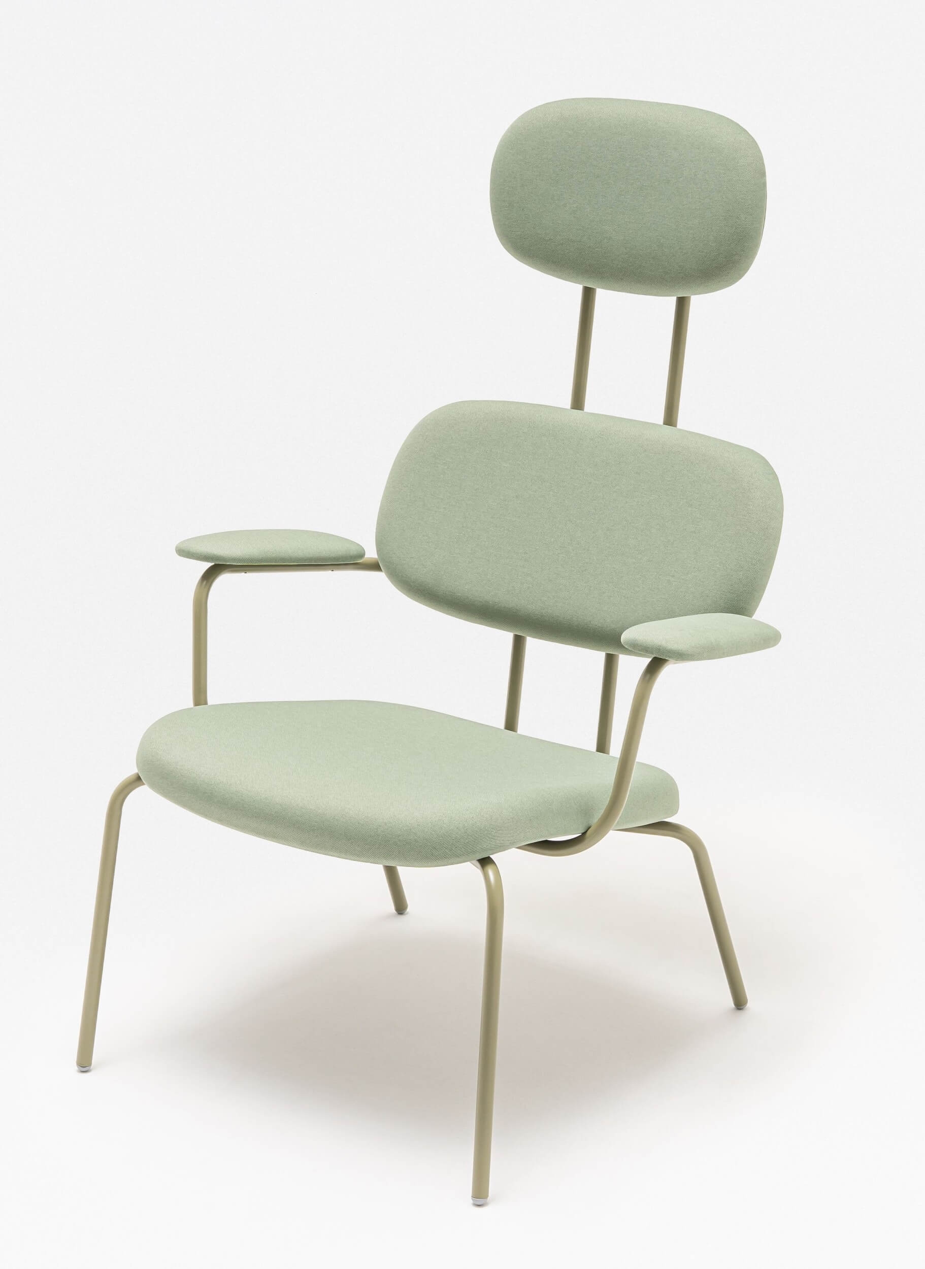 New School Lounge Armchair w/Headrest