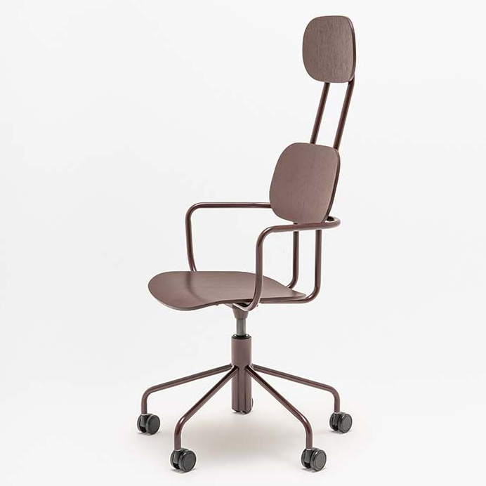 New School Plywood Office Chair w/Headrest