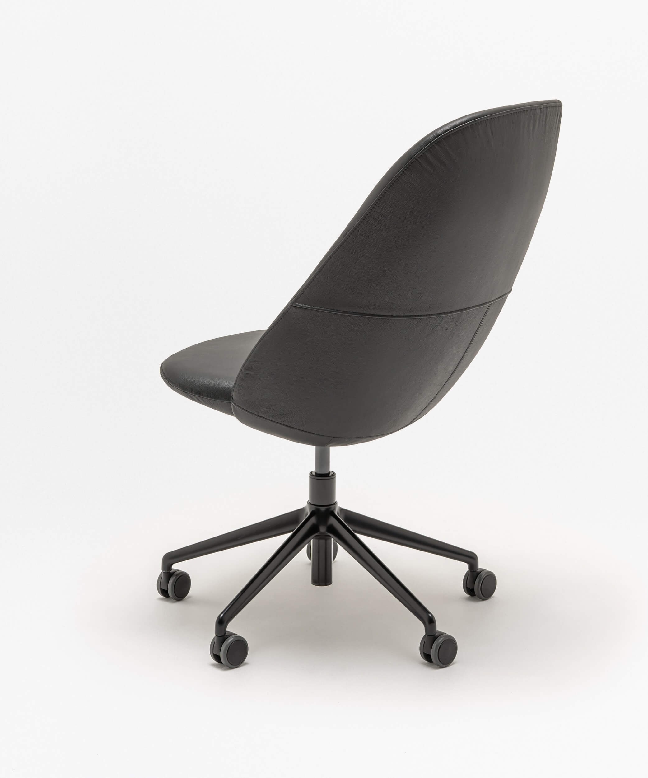 Paralel Classic Fabric Office Swivel Highback Chair w/ 5-star Metal Base w/ Castors
