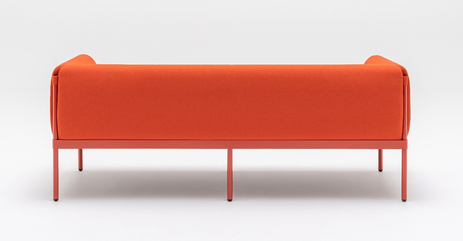 Stilt Fabric Office 3 Seater Sofa w/Metal Legs