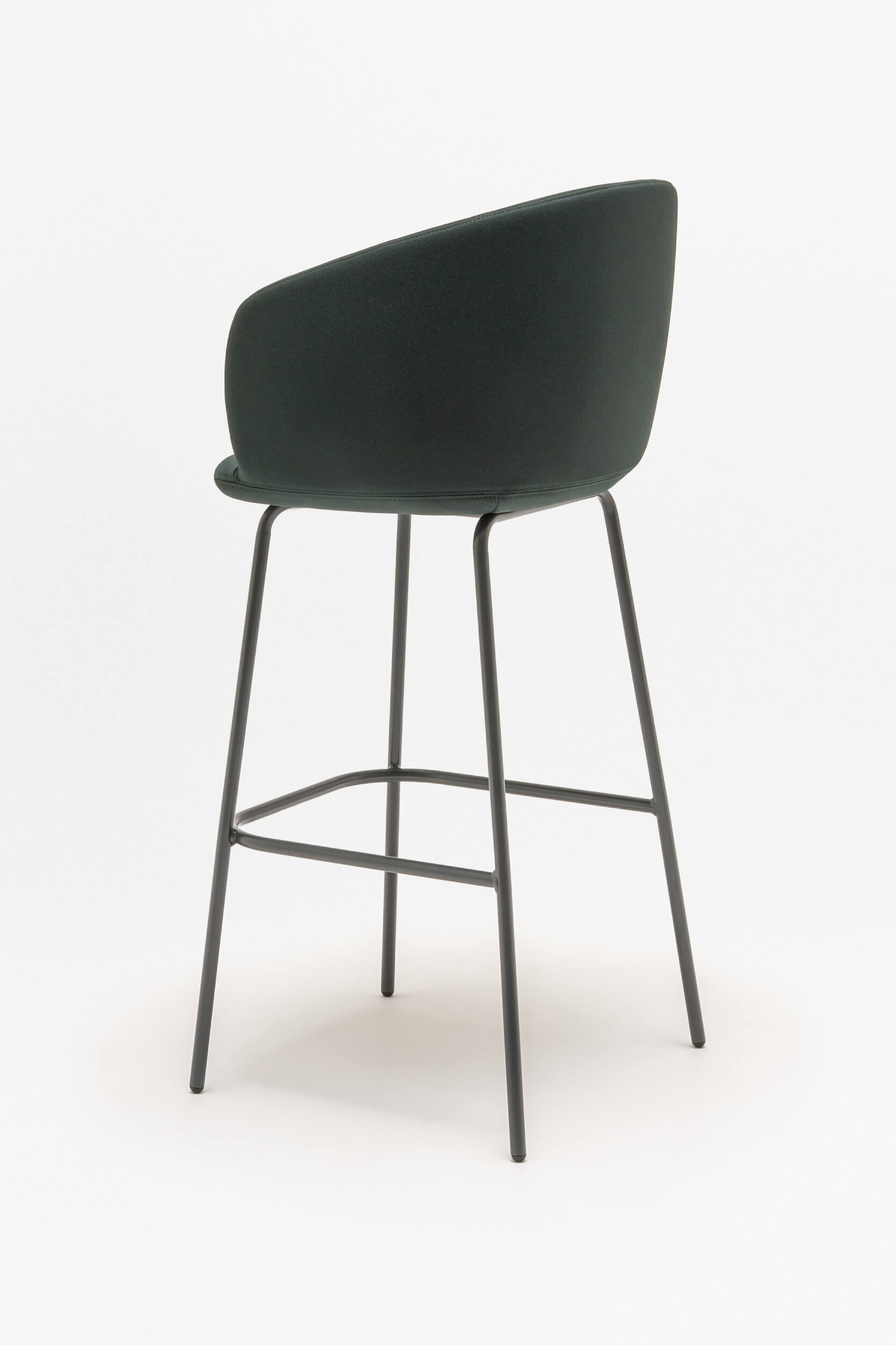 Grace Bar Stool w/4-leg Metal Base