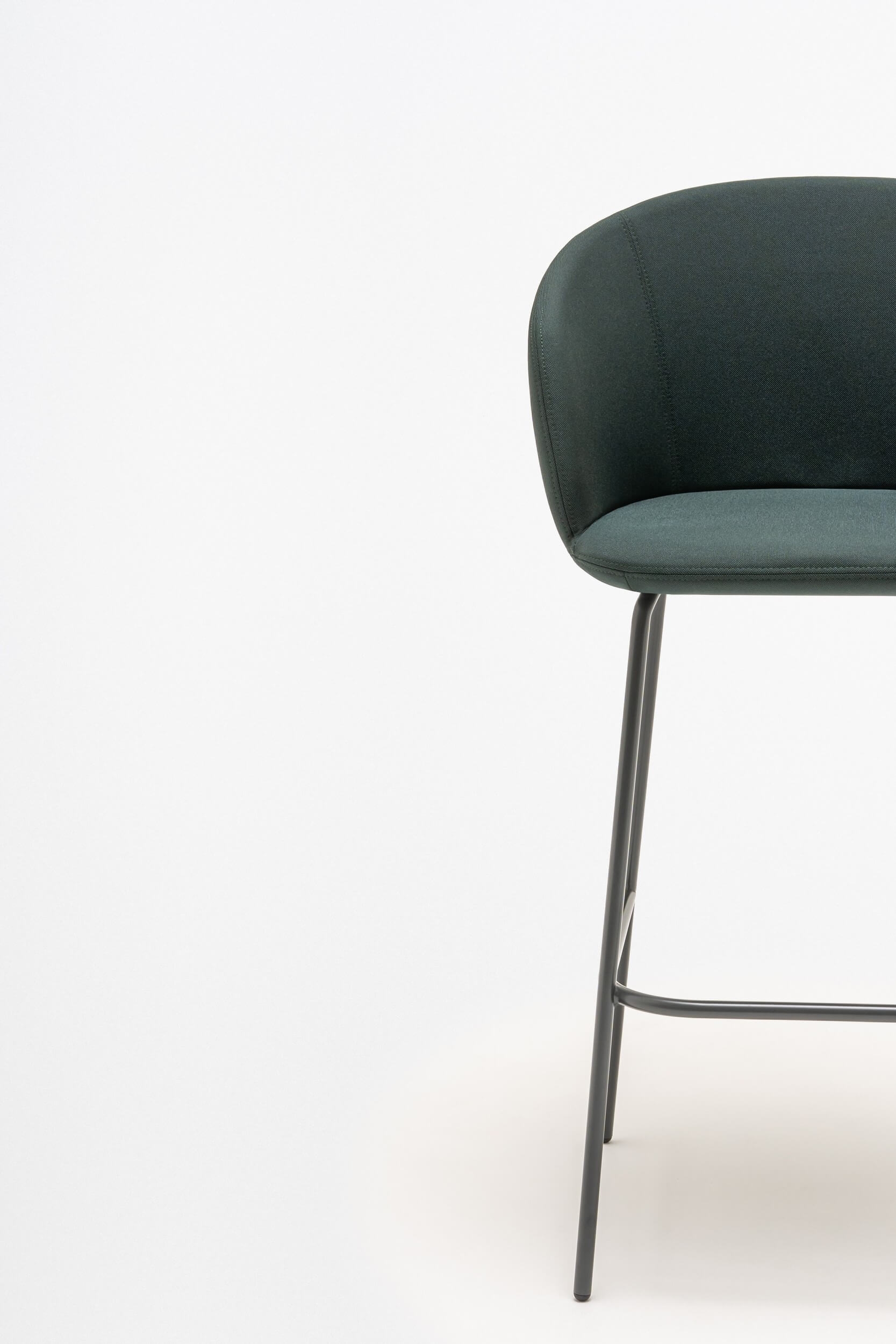 Grace Counter Stool w/4-leg Metal Base