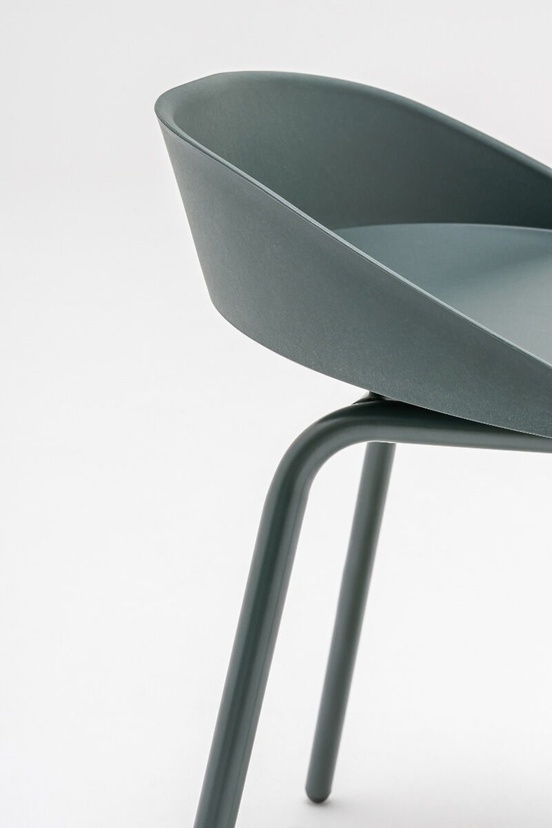 Team Polypropylene Office Visitor Chair w/Metal Base