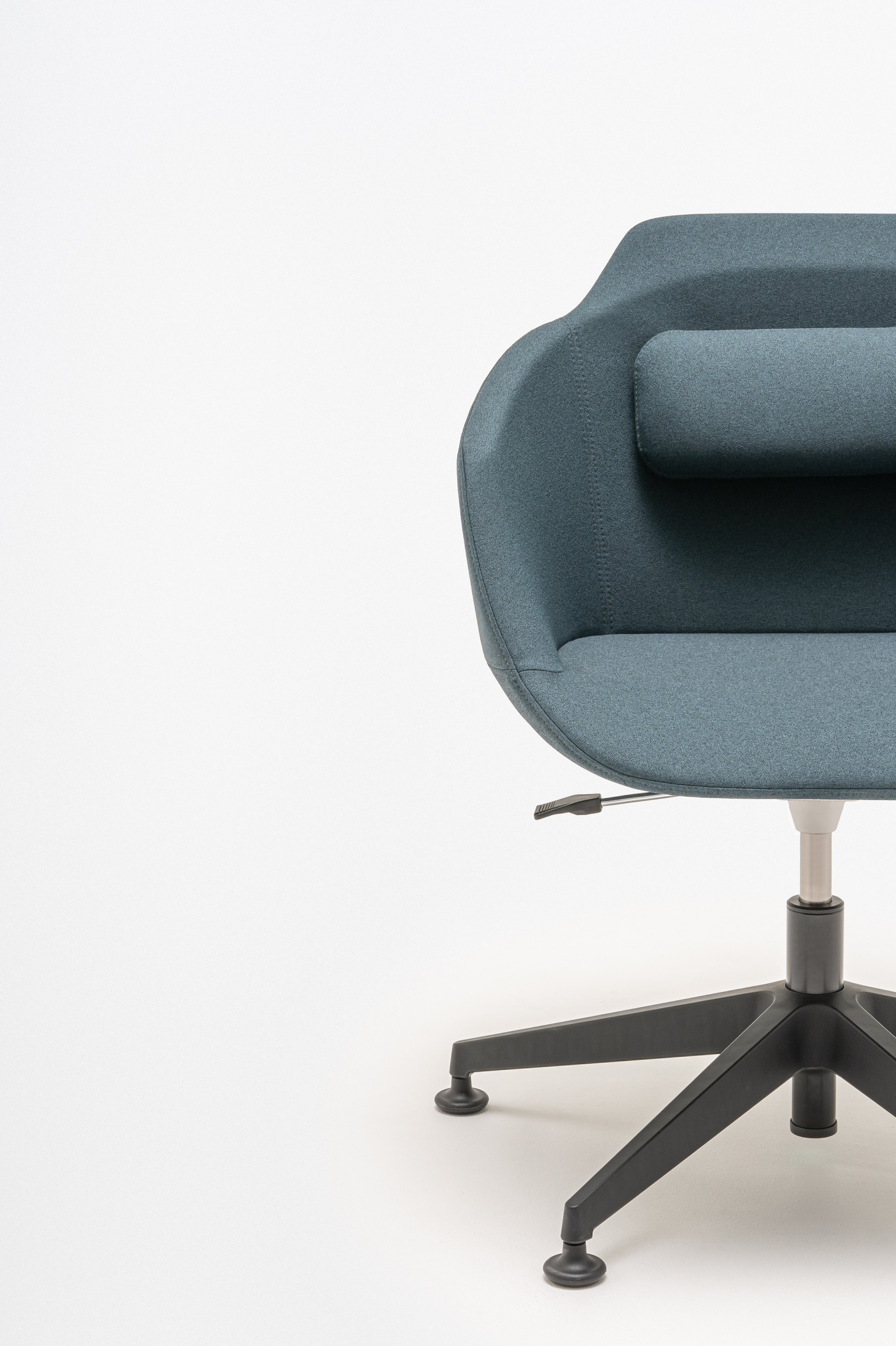 Ultra Fabric Swivel Adjustable Conference Chair w/5-star base