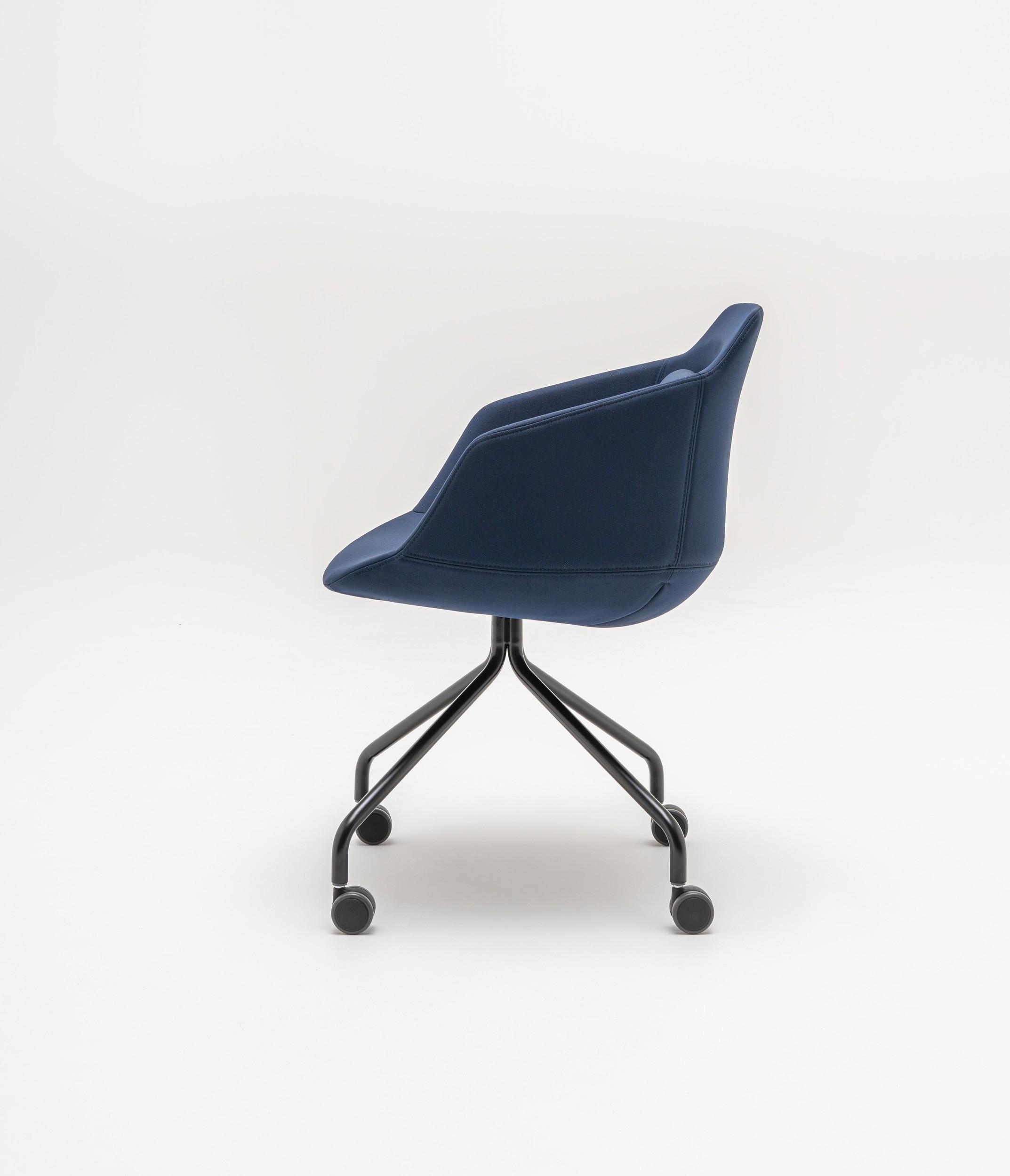 Ultra Fabric Conference Chair w/4-Star Metal Base & Castors