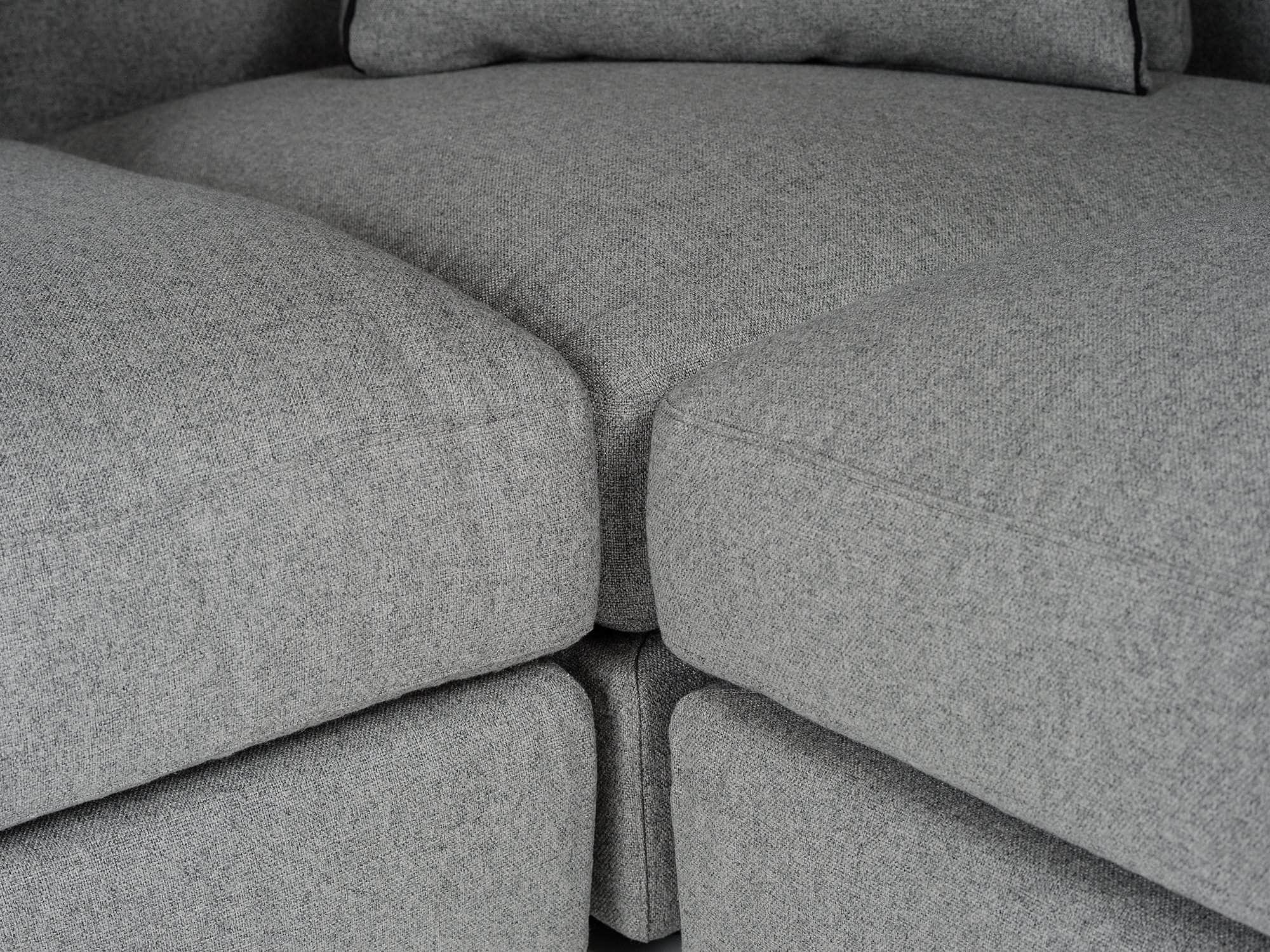 Flipout Customizable Modular Tweed Sectional Sofa