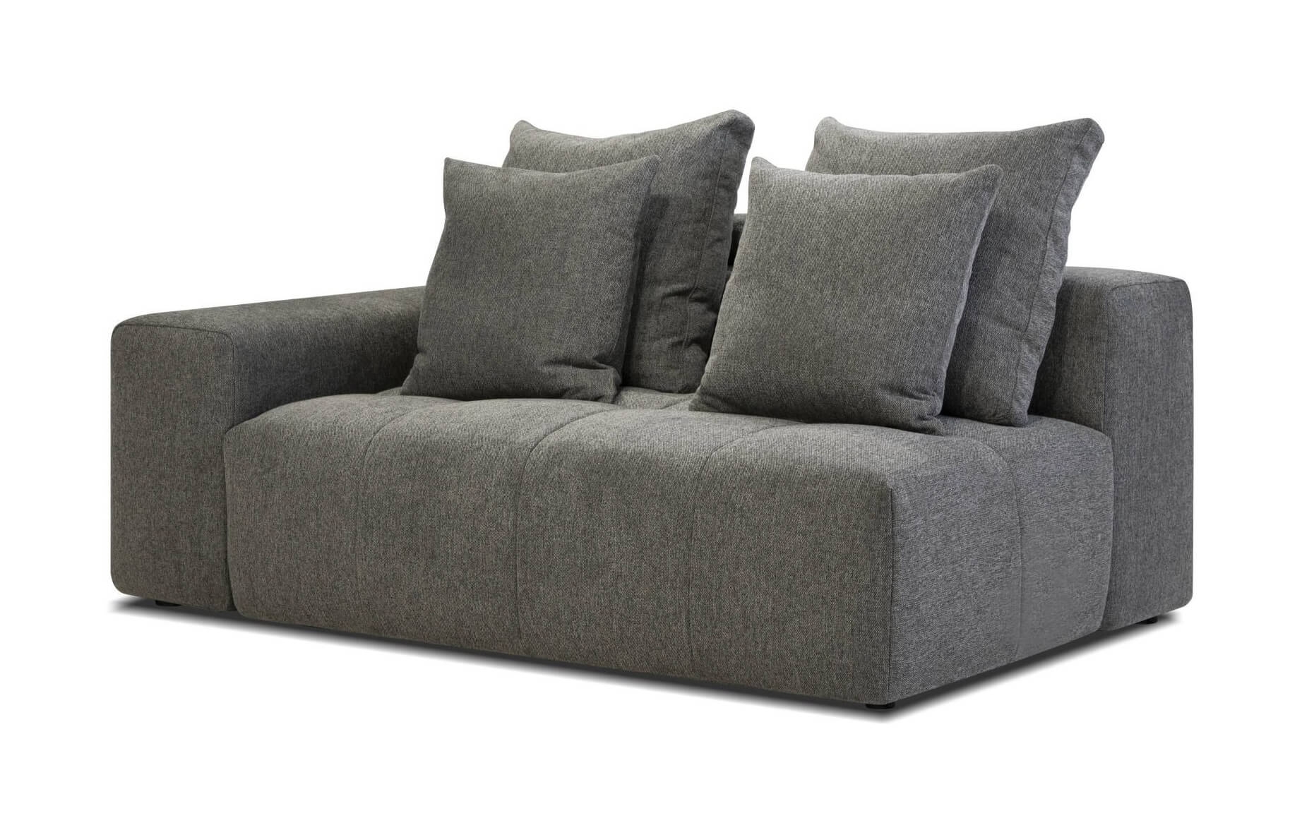 Mallow Fabric Left Arm Facing 2-Seater