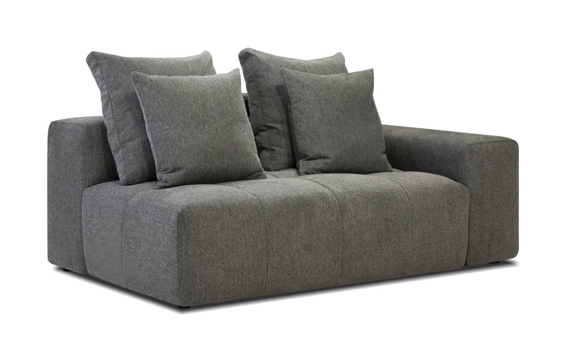 Mallow Fabric Right Arm Facing 2-Seater