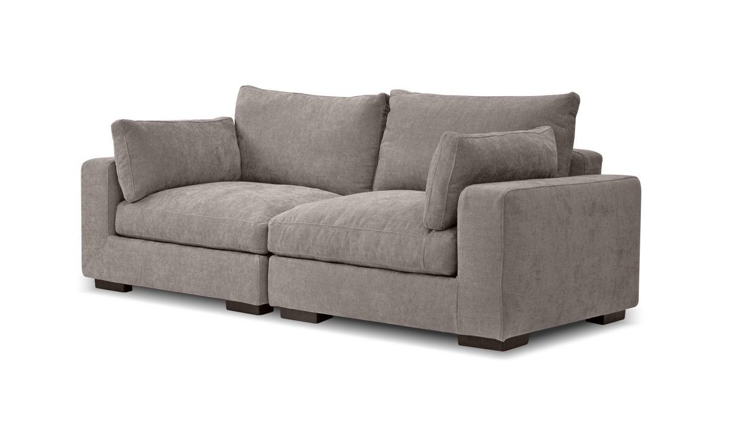 Onza Customizable Tweed Fabric Modular Sectional Sofa