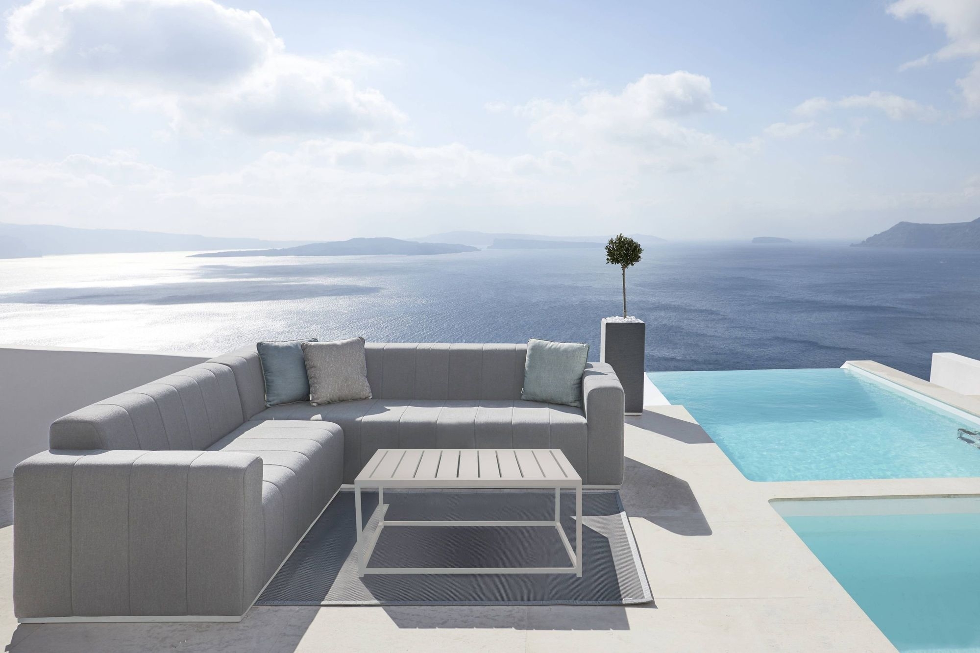 Redondo Sunbrella Fabric Sectional Sofa