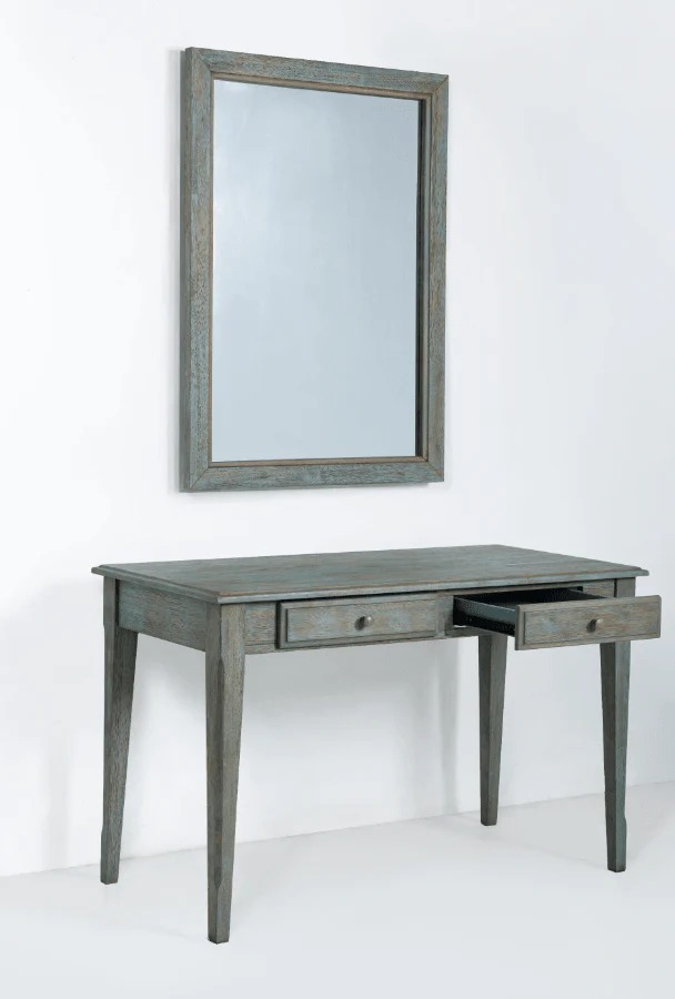 Secrets Rectangular Wood Desk w/2 Drawers