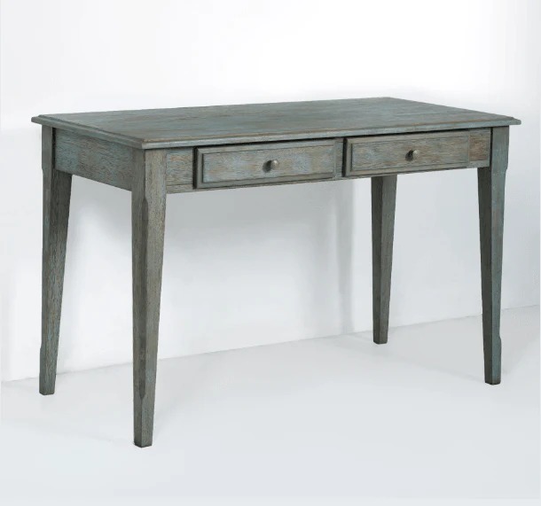 Secrets Rectangular Wood Desk w/2 Drawers