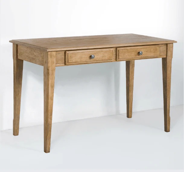 Secrets Rectangular Wood Desk w/2 Drawers