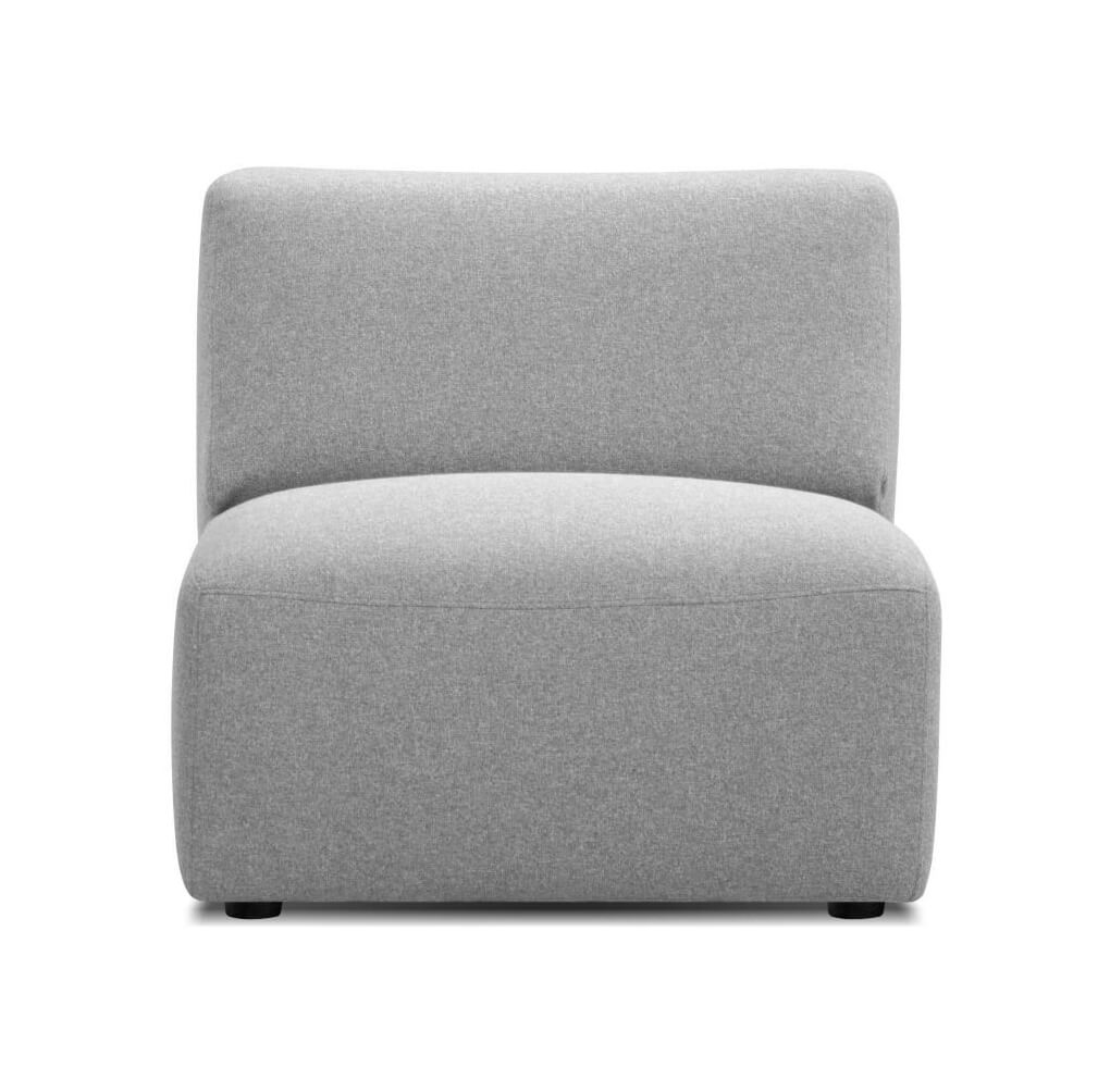 Scoop Customizable Tweed Fabric Modular Sectional Sofa